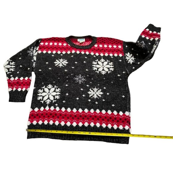 Partners Mervyns Sweater Womens Large Christmas Ugly Party Snowflake Winter Col - Picture 9 of 12